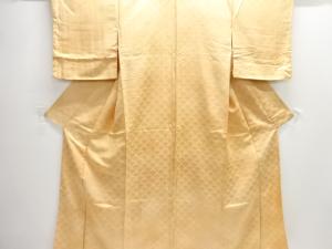 未使用品　青海波に霰模様付け下げ小紋着物